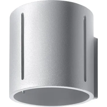 Nástěnné svítidlo Moderní nástěnné svítidlo INEZ šedé kovové do obýváku a ložnice Sollux Lighting