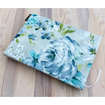 Obal na knihu Obal na knihu Modrozelené květy 2