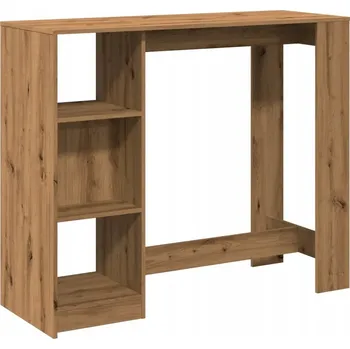 Jídelní stůl Barový stůl dub artisan 124 x 46 x 103,5 cm se 4 přihrádkami