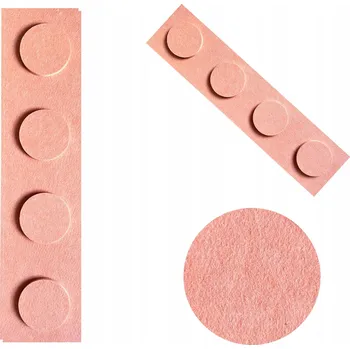 Obraz Filcové kostky na zeď panely LEGO 15x60 meruňka