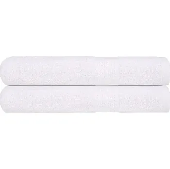 Prostěradlo Bílé bavlněné ručníky 100 x 200 cm, 360 g/m2, 2 ks