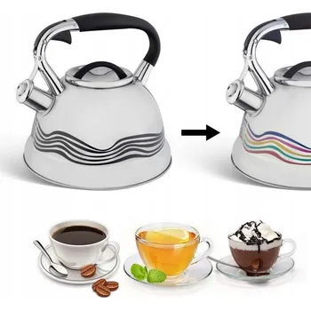 Varná konvice Tradiční ocelová Konvice Edenberg 3 l stříbrná, vícebarevná