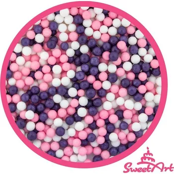 Jedlá dekorace na dort SweetArt cukrové perly Princess mix 5 mm (80 g) BPRL-106.5008_S01