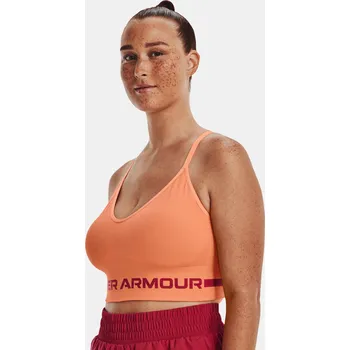 Dámské oblečení Dámská podprsenka Under Armour UA Seamless Low Long 1357719-868 Oranžová XS