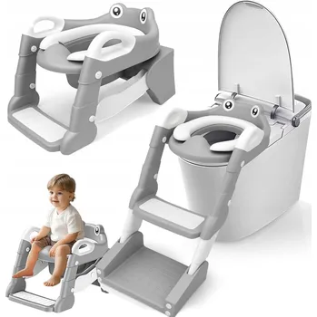 WC sedátko NAKŁADKA NA SEDES WC ŽEBŘÍČEK PRO DĚTI PODNOŽKA | SEDÁTKO | SCHŮDKY 2V1