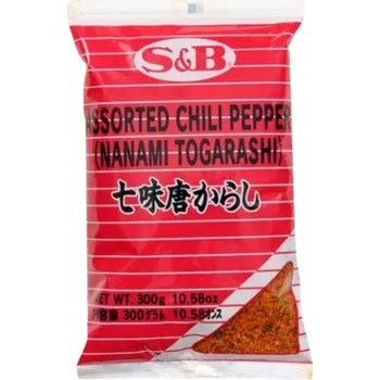 Japonské Koření 7 chutí Shichimi Togarashi S&B 7 chutí Chili 300 g
