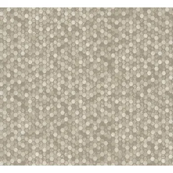 Tapeta Marburg Vliesová tapeta na zeď, stříbrno-zlatá, hexagony, 35816, Papis Loveday Fashion Icon, Marburg, velikost 10,05 x 0,7 m