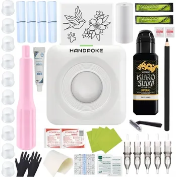 Odstranitelné tetování HANDPOKE TETOVACÍ SADA S TISKÁRNOU 32