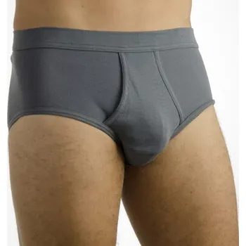 Slipy Pleas pánský sport slip ESSENTIAL grafit S (085045-207-048)