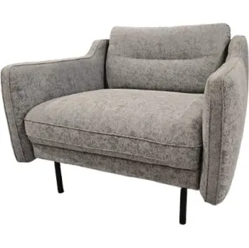 Křeslo Světle šedé křeslo Clayton 99 x 81 x 92 100% polyester, kov