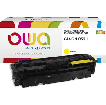 Tiskárna OWA Armor toner kompatibilní s Canon CRG-055H Y, 5900st, žlutá/yellow