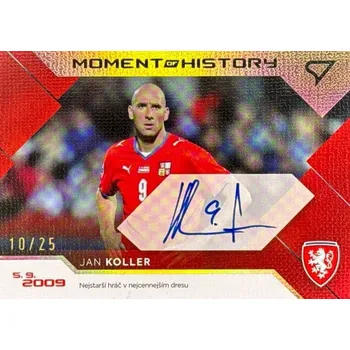 Sběratelský sportovní předmět AUTO karta JAN KOLLER 23-24 Sportzoo Hrdí lvi Moment of History /25