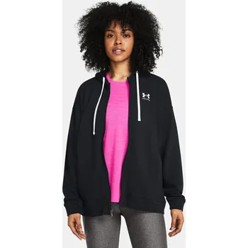 Dámská móda Dámská mikina Under Armour UA Rival Terry OS FZ Hood 1386043-002 Černá XS