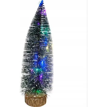 Vánoční dekorace DEKORATIVNÍ VÁNOČNÍ STROMEK LED 20 CM - MINI STROMEK S LED OSVĚTLENÍM