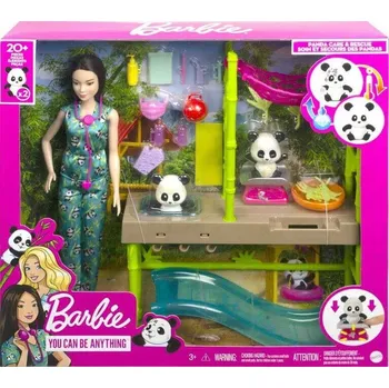 Panenka Panenka Barbie veterinářka péče o pandy sada HKT77