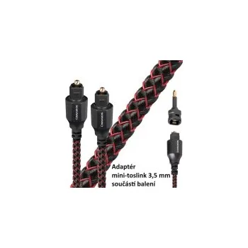 Audio kabel Audioquest Cinnamon Optilink - optický kabel Toslink (+ 3,5 mm mini adaptér) - 0,75m