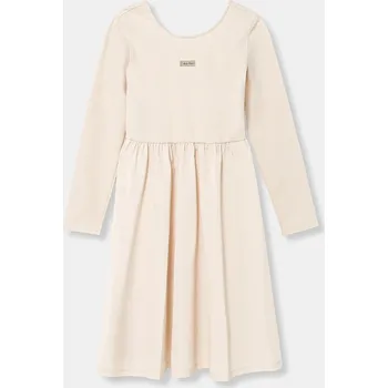 Dámské šaty Dívčí šaty Calvin Klein Jeans IG0IG03082.128.176.PPY2 béžová 12X, vel. 176