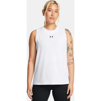 Dámské tílko Under Armour UA Rival Muscle Tank 1383659-100 Bílá SM