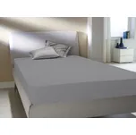 Prostěradlo Flanel 180x200x30 cm, stříbrné