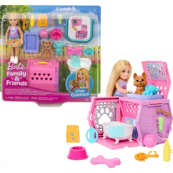 PANENKA BARBIE CHELSEA PŘEPRAVNÍK PRO PEJSKA sada s panenkou Chelsea