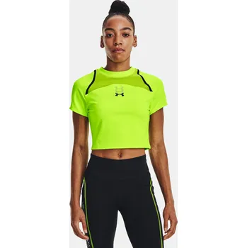 Dámské tričko Dámské tričko Under Armour UA Run Anywhere Crop SS 1376816-369 Zelená XS