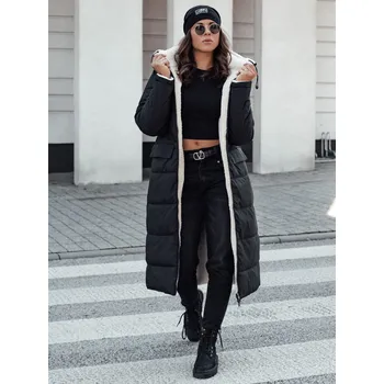 Dámská zimní bunda s kapucí GLAMPUFF Dstreet TY4605 - výprodej Barva: Černá, Velikost: XL