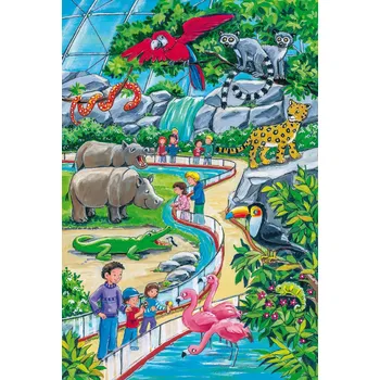 Puzzle Puzzle Schmidt Spiele 1 prvky SCHMIDT Puzzle Den v zoo 3x24 dílků
