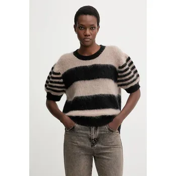 Dámský svetr Svetr s příměsí vlny AllSaints CLEM W015KD černá 99X, vel. S