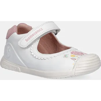 Dívčí sandály Dětské kožené sandály Biomecanics 252105 bílá 00X, EUR 21
