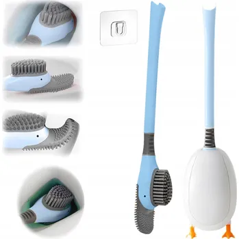 WC štětka TOALETNÍ KARTÁČ S KACHNOU, MULTIFUNKČNÍ ČISTICÍ KARTÁČ