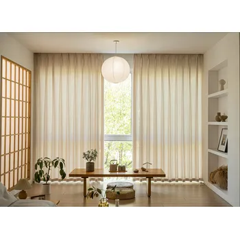 Obraz Závěs poloprůhledná s vázáním na tkaničky 140 cm x 160 cm