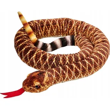 plyšák Plyšový chřestýš texaský 100 Zoo Plyšová Hračka