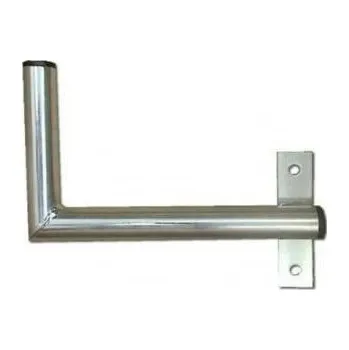 Držák antény na zeď u okna s pásem, pravé uchycení, galvanický zinek, délka 25cm, průměr 3, 2cm