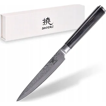 Kuchyňský nůž Shiori Chairo Muro univerzální nůž z damaškové oceli 12,20 cm
