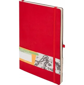 Blok Notes A5 Linkovaný Impresja červený