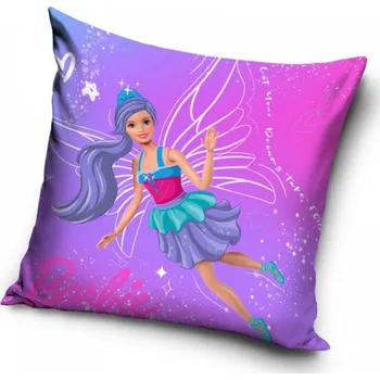 Povlak na dekorativní polštářek Povlak na polštářek Barbie a Kouzelná víla 40x40 cm