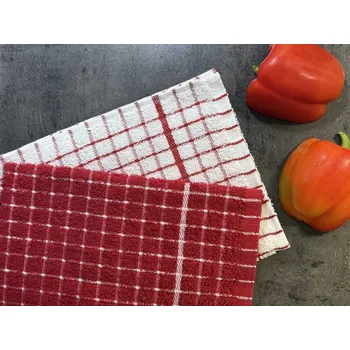 Utěrka Utěrka froté Olga červenobílá (bal.2 ks)