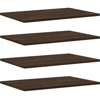 police Nástěnná police hnědý dub 60 x 40 x 1,5 cm, dřevěný kompozit