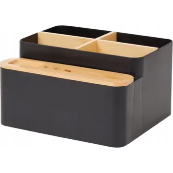 Psací stůl BAMBUSOVÝ ORGANIZÉR NA STŮL S PŘIHRÁDKAMI 18x16x10 cm EKO