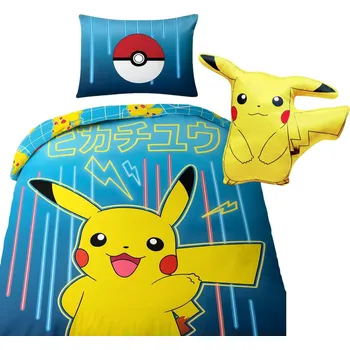 Povlečení Povlečení POKEMON PIKACHU 140x200 + POLŠTÁŘ SADA originál licence
