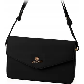 Kabelka Kabelka psaníčko Betlewski , přírodní kůže, černá