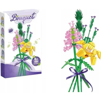 ostatní stavebnice STAVEBNICE KVĚTINOVÁ KYTICE K SESTAVENÍ - BOUQUET DIY - 235 DÍLKŮ