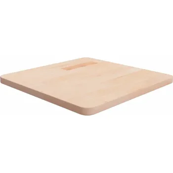 Konferenční stolek Kvadratová deska z masivního dubového dřeva 50 x 50 x 2,5 cm, středně hnědá
