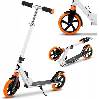 Koloběžka Skládací koloběžka Lionelo s odpružením, bílá, nosnost do 100 kg