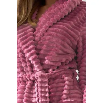 Dámský župan Huňatý dámský župan LaL 2416 Robin Světle fialová XL