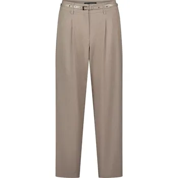 BETTY BARCLAY dámské kalhoty hnědošedé s páskem