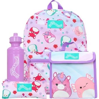 PLECAK SQUISHMALLOWS SADA 4 KUSŮ - BATOH, TAŠKA NA OBĚD, PENÁL, LAHEV