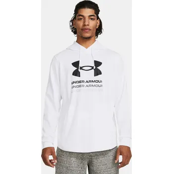 Pánská mikina Pánská mikina Under Armour UA Rival Terry Graphic Ho 1386047-100 Bílá XXL