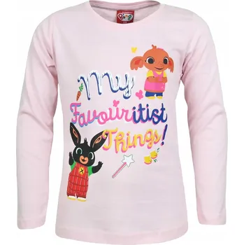 Chlapecké tričko Dětské tričko s dlouhým rukávem KRÁLÍČEK BING SULA bavlněné, velikost 104