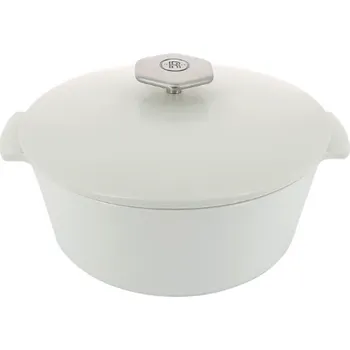 Hrnec TOMGAST Hrnec vysoký Revolution 3,4 l, bílá barva pokličky